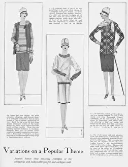 Cardigan Gallery: Variations on a Popular Theme - Scottish fashions, 1927