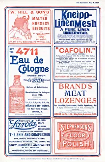 Biscuits Prints: A variety of Advertisements from 1904 Date: 1904