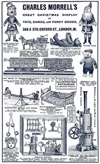 Novelties Prints: A variety of the latest Christmas toys and games available from from Charles Morrell's in Oxford Street