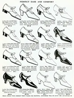 Calf Prints: A Variety of womens comfortable shoes 1926