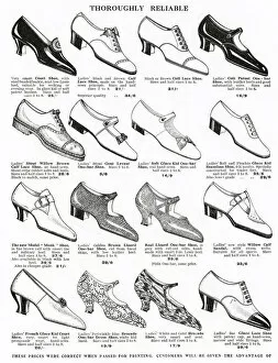 Images Dated 26th September 2017: A Variety of womens comfortable shoes 1926