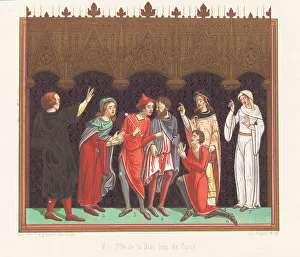 Charles Louandre Prints: Various French costumes of the 12th century