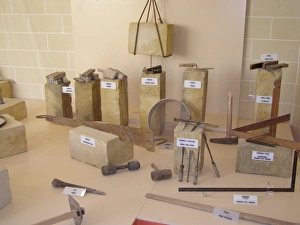 Images Dated 11th April 2007: Various quarrying tools, Siggiewi, Malta