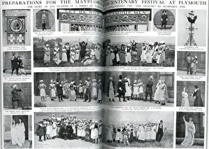 Various scenes showing how people were marking the 300th anniversary of the Pilgrim