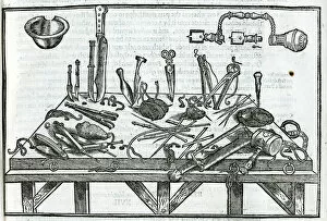 1616 Gallery: Various surgical instruments