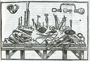 Laurens Gallery: Various surgical instruments