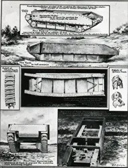 Various tank track designs