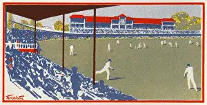 Oxbridge Prints: Varsity Match - Oxford V Cambridge at Lord s