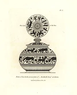 Altars Gallery: Vase and lid in the possession of Dodwell Esq. of Rome