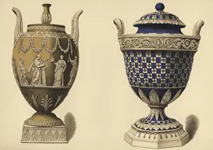 Ceramic Prints: Vase with reliefs of the nine Muses and Apollo