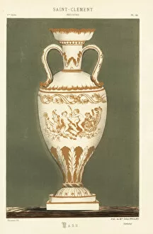 Faience Gallery: Vase from Saint-Clement, Meurthe, France