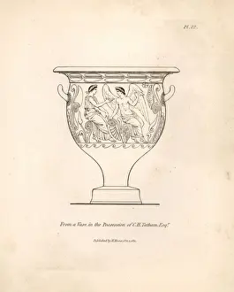 Vases decorated with mythical scenes
