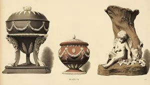 Three vases in different forms