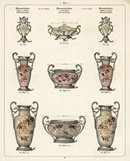 Vases, flower holder, flower dish, etc
