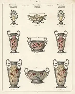 Catalog Prints: Vases, flower holder, flower dish, etc