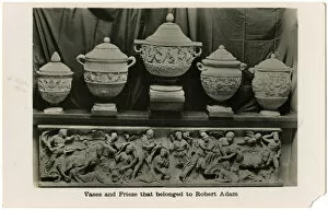 Images Dated 2nd November 2016: Vases and Friezes which belonged to Robert Adam