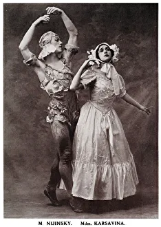 Images Dated 1st February 2019: Vaslav Nijinsky and Tamara Karsavina