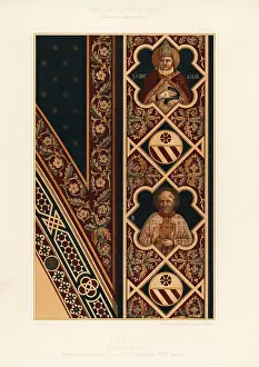 14th Century Prints: Vault in the Basilica of San Francesco, Assisi, 14th century