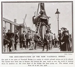 Bronze Prints: Vauxhall Bridge that opened in 1906