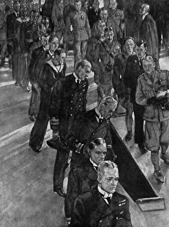 VCs filing past tomb of the Unknown Warrior