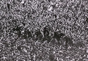 Apr20 Gallery: VE Day - aerial view of crowds in London - Churchill