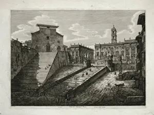 Romano Prints: Veduta del Campidoglio Romano