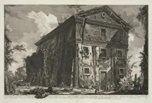 Veduta del tempio de Bacco