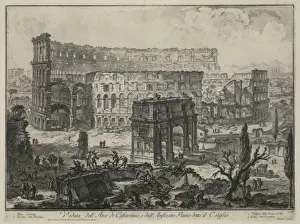 Colosseum Prints: Veduta dell arco di Costantino, e dell anfiteatro Flavio d