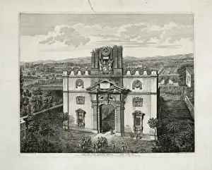 Veduta Prints: Veduta della porta nomentana moderna--detta Porta Pia