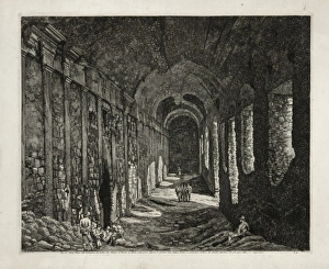Veduta interna delle Sostruzioni dei Portici del Tempio d Veduta interna delle Sostruzioni dei Portici del Tempio d