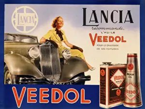 Maintenance Prints: Veedol motor oil poster