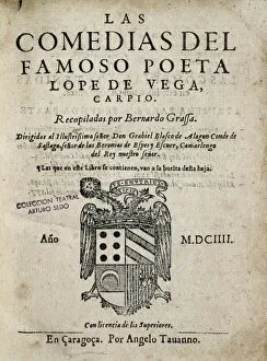 Lope Collection: VEGA CARPIO, F鬩x Lope de (1562-1635). Cover