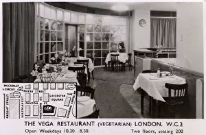 Vega Collection: The Vega (Vegetarian) Restaurant, London WC2