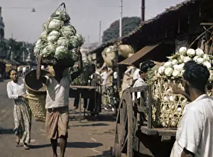 Vege Table Prints: Vegetable bazaar - Rangoon