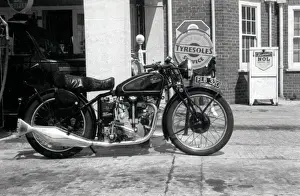 Motorcycle Prints: Velocette Motorcycle - KSS Mk. II, 1936. Date: circa 1936