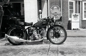 Velocette Motorcycle - KSS Mk.II, 1936. Date: circa 1936