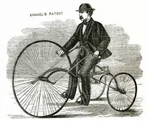 Images Dated 29th January 2018: Velocipede, early form of bicycle 1869
