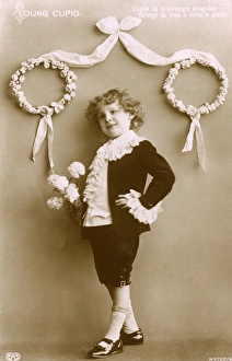 Images Dated 11th December 2015: Velvet Suited Cupid