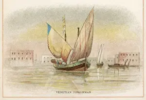 Masted Prints: Venetian Fishing Boat