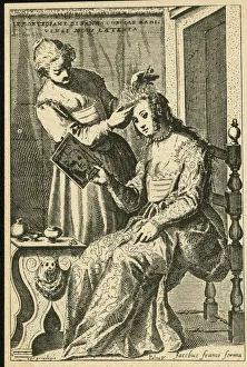 Dresser Gallery: Venetian hairdresser at work