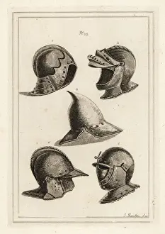 Venetian helmets from the armory in Venice