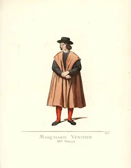 Centuries Prints: Venetian merchant, 15th century