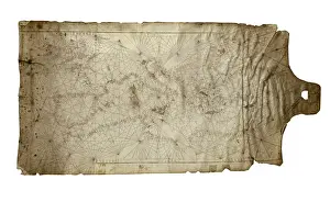 Azores Prints: Venetian portolan chart. Anonymous, 14th c