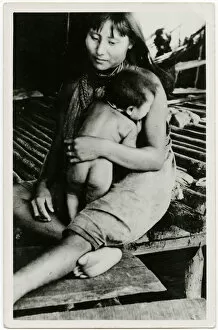 Images Dated 22nd September 2016: Venezuela, Warao Mother and Child of the Orinoco