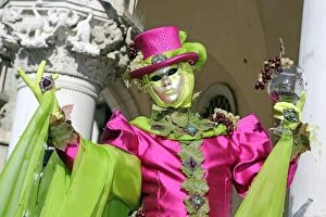 Images Dated 8th February 2013: Venice Carnival Costume
