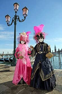 Images Dated 8th February 2013: Venice Carnival Costumes