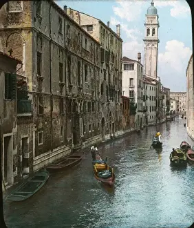 Campanile Prints: Venice, Italy - Canal Scene