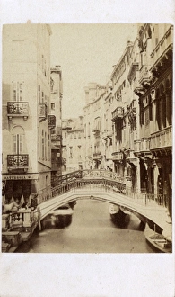 Images Dated 20th April 2017: Venice, Italy - Canonica Canal - Palazzo Trevisan-Cappello