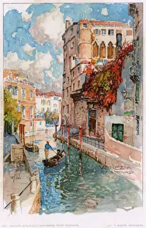 Wielandt Prints: Venice, Italy - Rio SanTrovaso and Palace