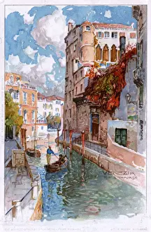 Wielandt Prints: Venice, Italy - Rio SanTrovaso and Palace
